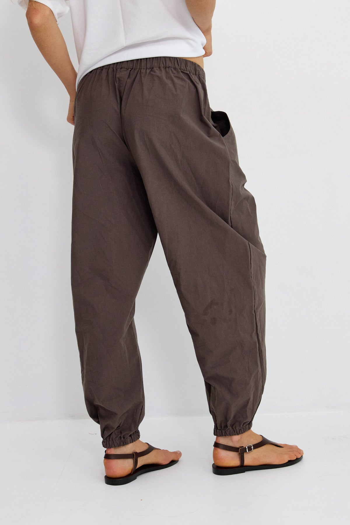 מכנסי בלון אריג כותנה